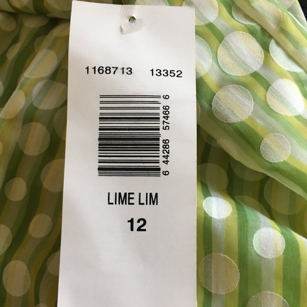 ROBBIE BEE 🪞 Fit & Flare green polka dot dress 🪞 NEW WITH TAGS!! - Picture 12 of 12
